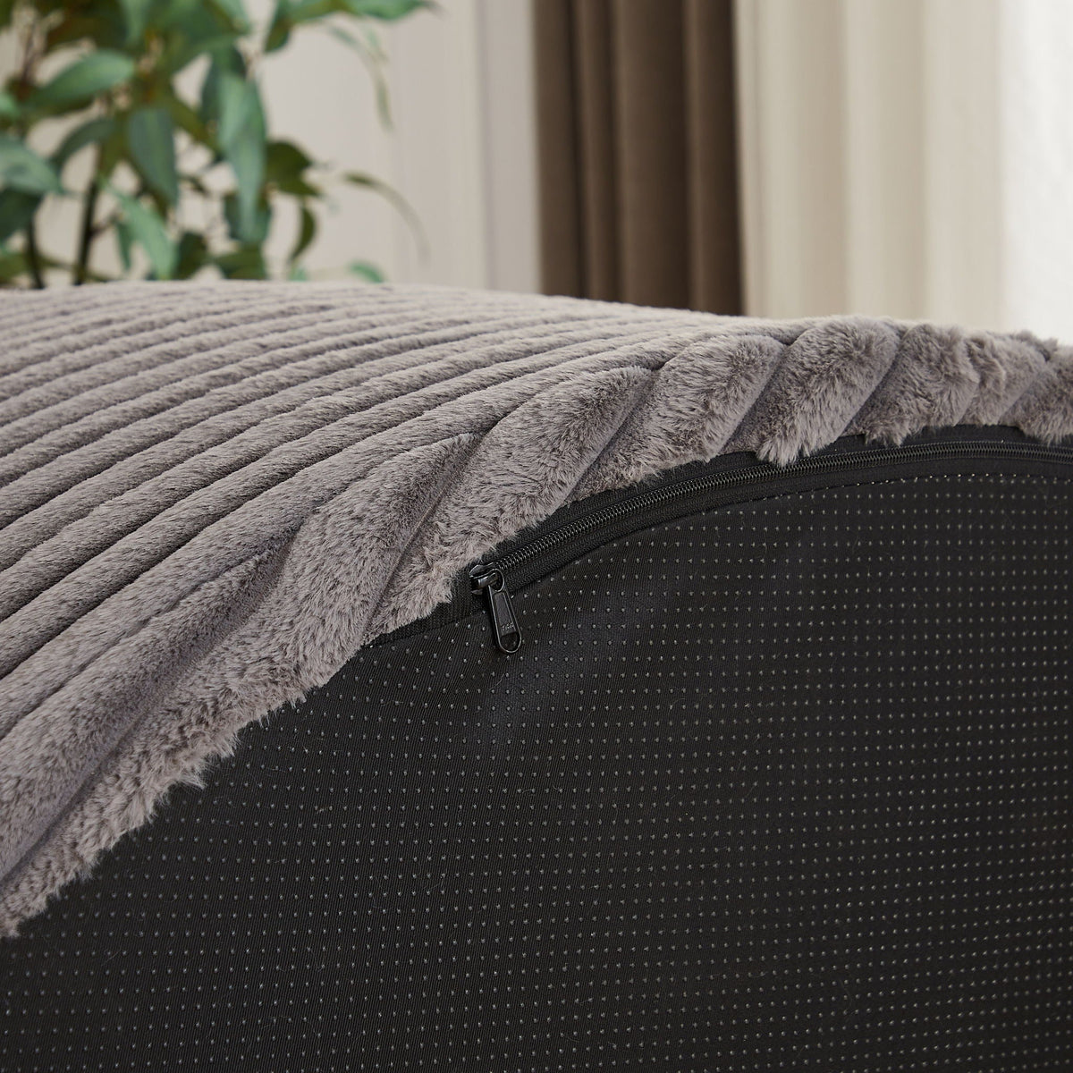 Modern single sofa with a backrest pillow