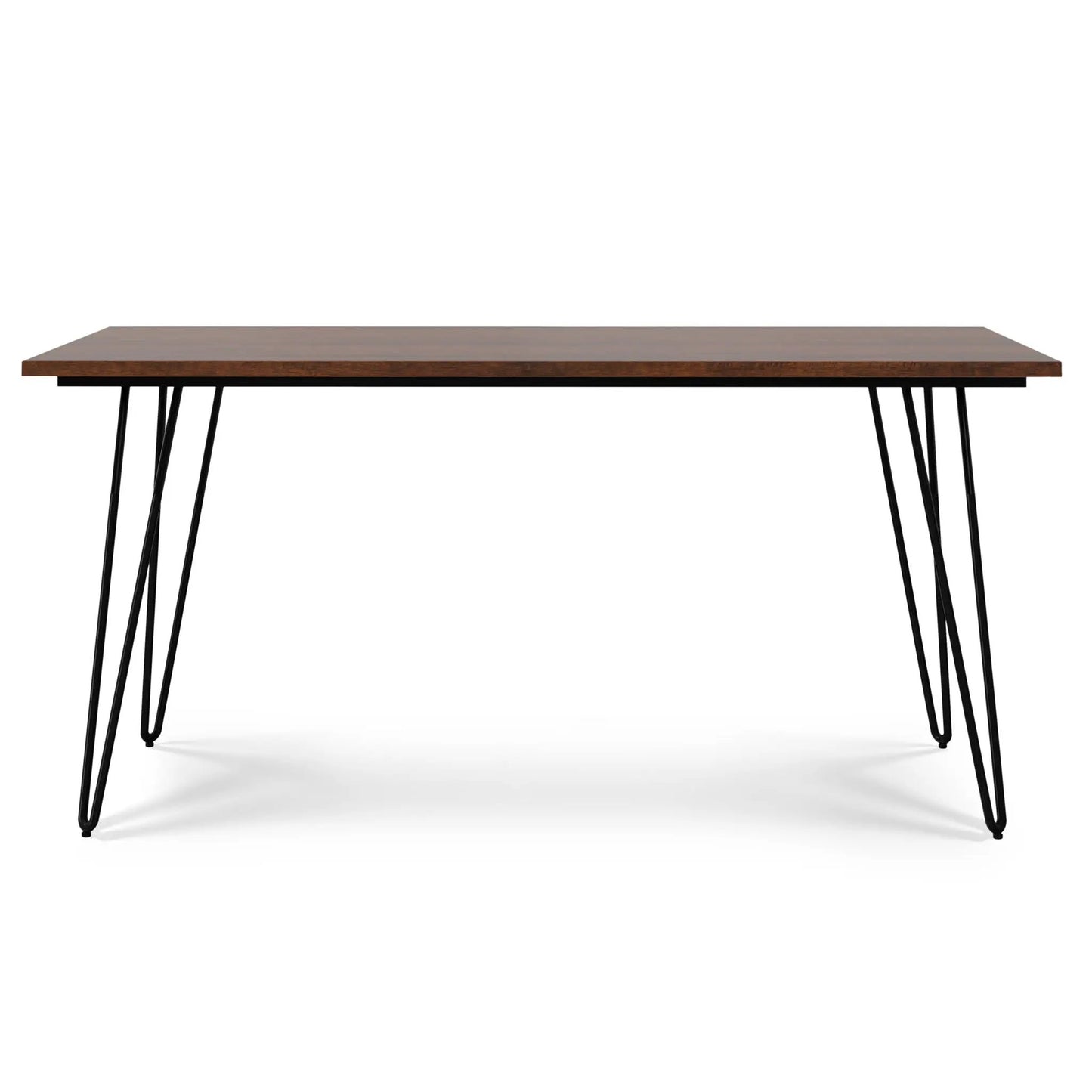 Hunter dining table with walnut top and black hairpin legs by Unique Piece Furniture on Tampa Home & Garden Store