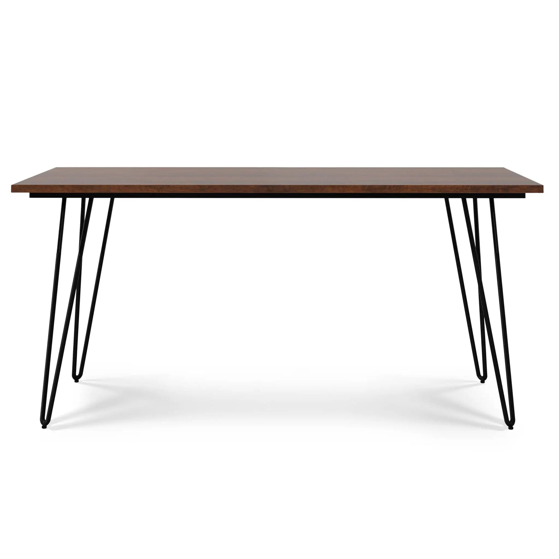Hunter dining table with walnut top and black hairpin legs by Unique Piece Furniture on Tampa Home & Garden Store