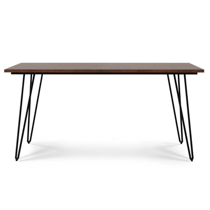 Hunter dining table with walnut top and black hairpin legs by Unique Piece Furniture on Tampa Home & Garden Store