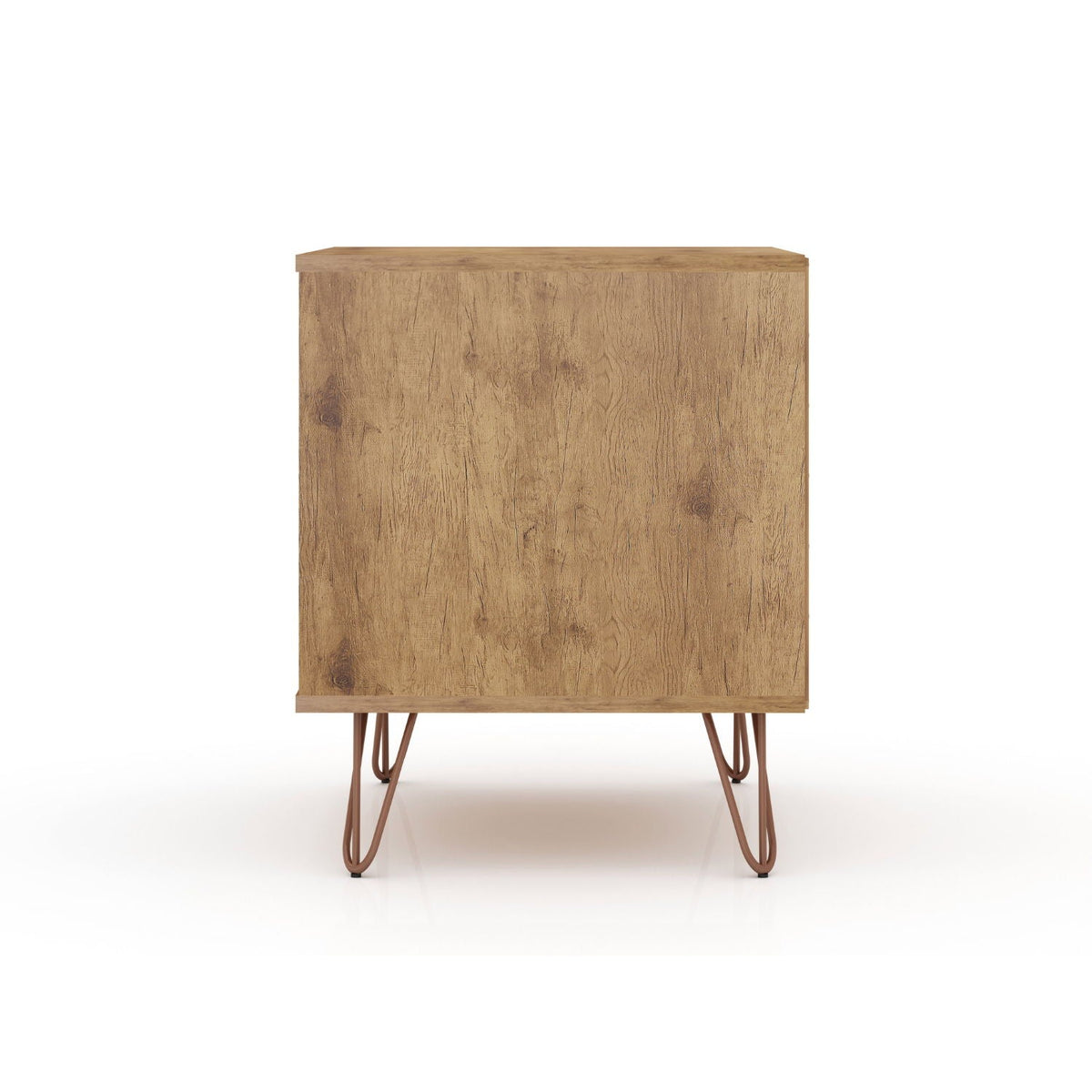 2 Drawer Nightstand natural wood finish with durable splayed legs accent nightstand on Tampa Home & Garden Store