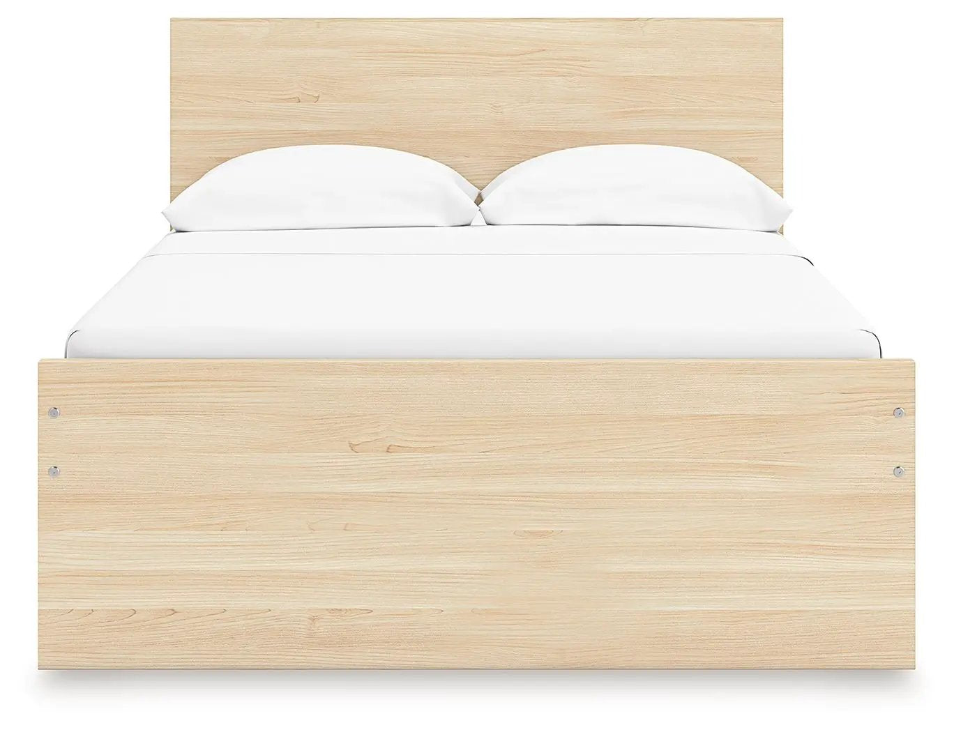 Onita panel platform bed by Unique Piece Furniture in natural light wood finish on Tampa Home & Garden Store