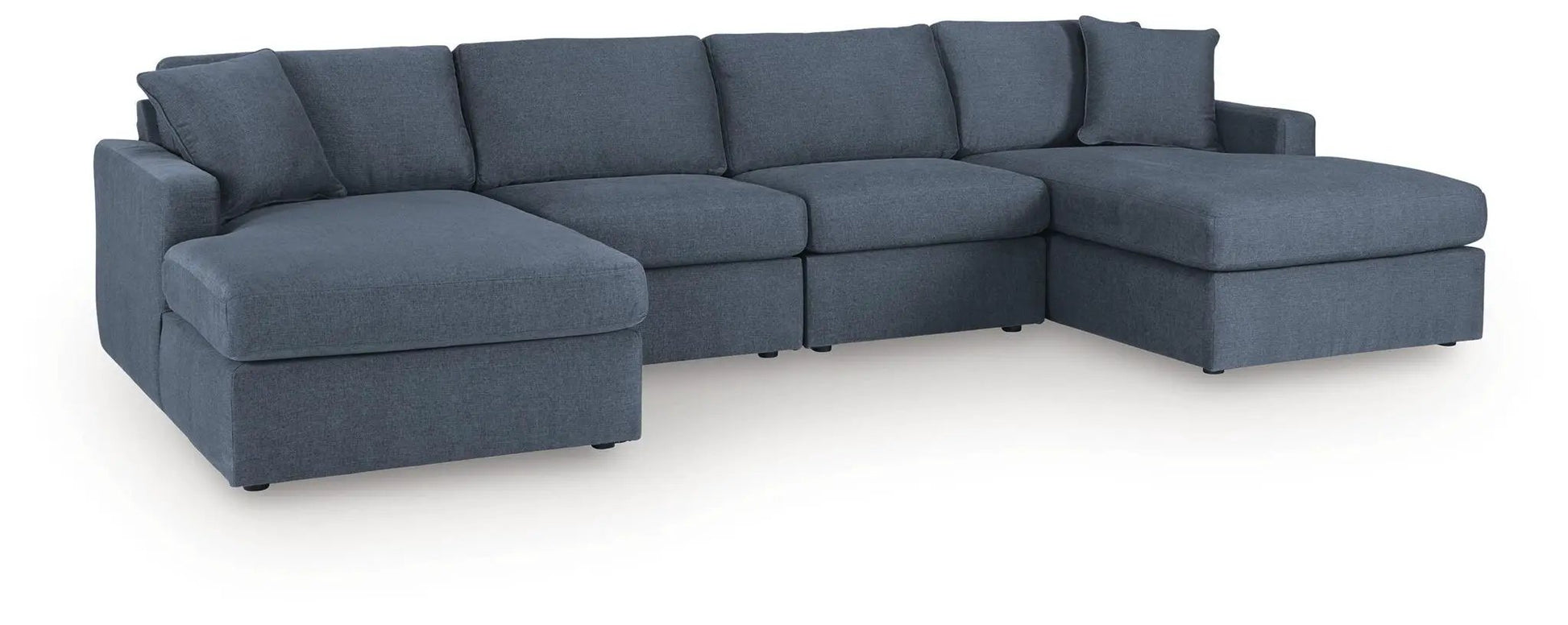 Modmax Sectional Ink blue stationary sofa with left chaise by Unique Piece Furniture on Tampa Home & Garden Store