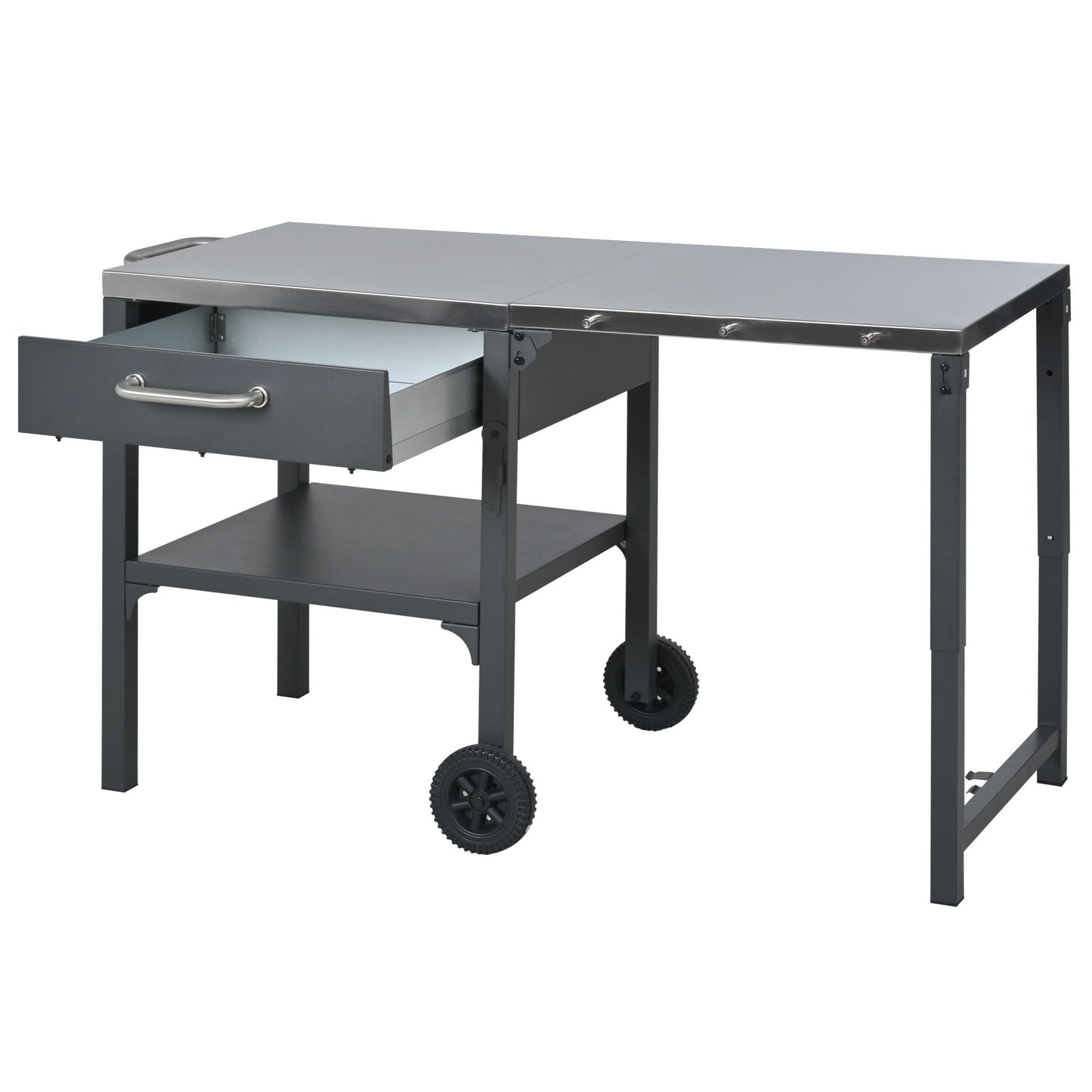 Large Foldable Outdoor Kitchen Cart And Storage
