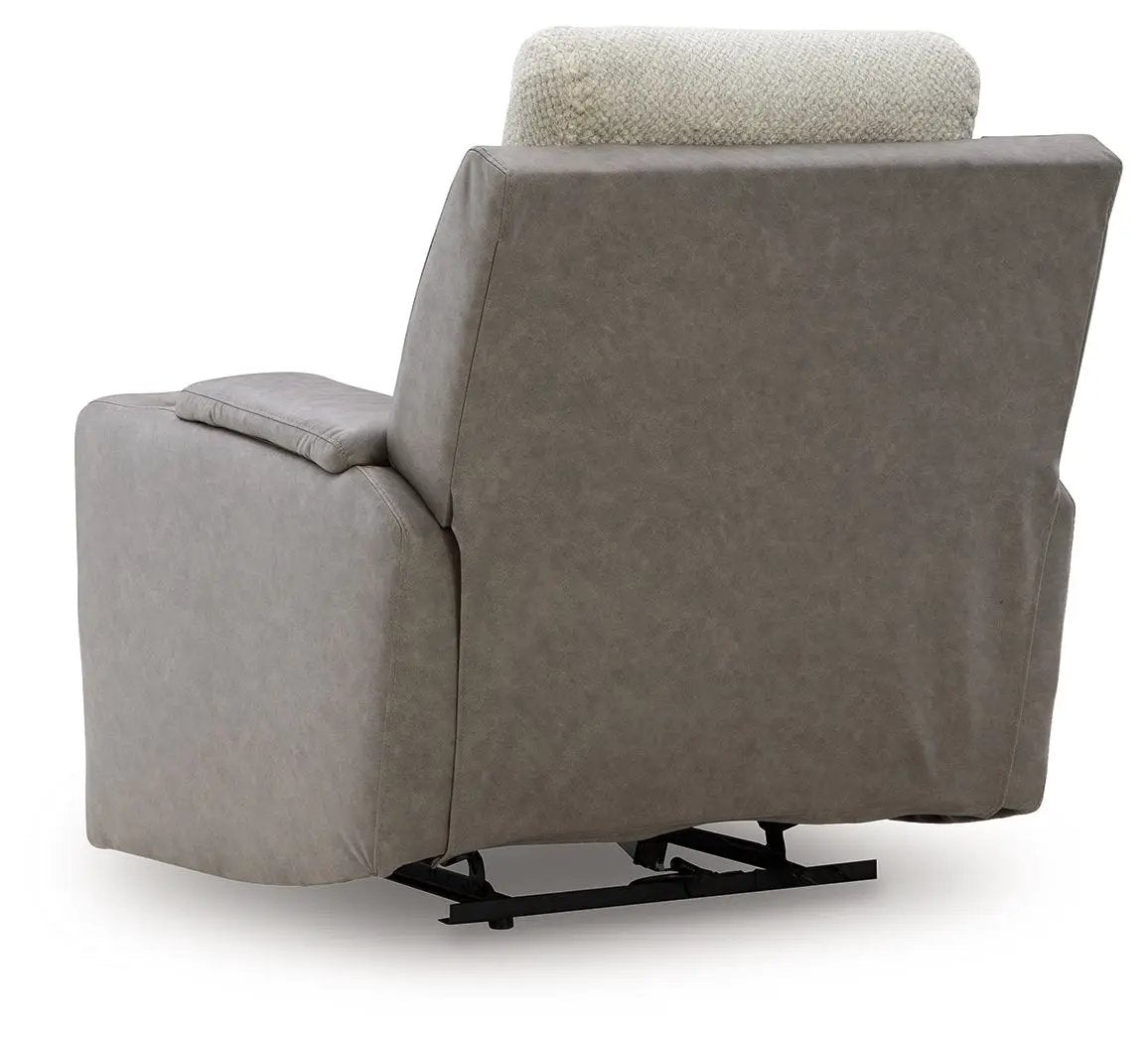 WhipLash power recliner with adjustable headrest in sisal fabric by Unique Piece Furniture on Tampa Home & Garden Store