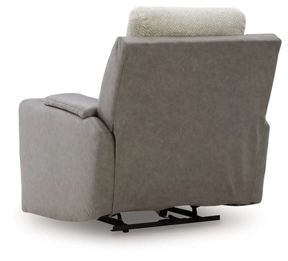 WhipLash power recliner with adjustable headrest in sisal fabric by Unique Piece Furniture on Tampa Home & Garden Store