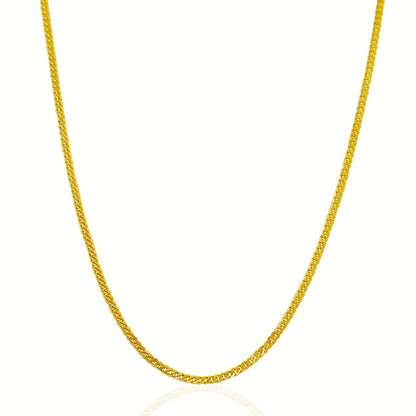 Necklace: 18k yellow gold gourmette chain, 2.20 mm, by Bids.com on Tampa Home & Garden Store