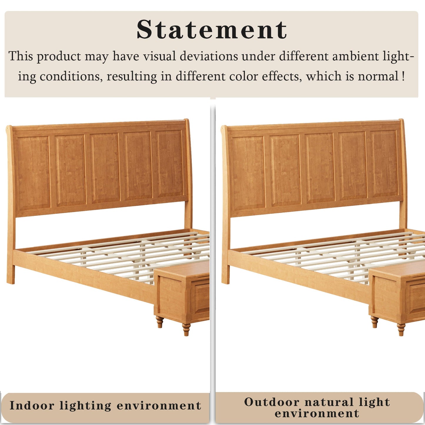 Modern Sleigh Bed with Tall Headboard and Bench