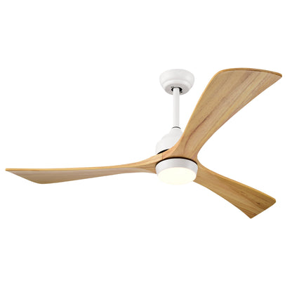 52-inch solid wood blade ceiling fan with light kit and remote by HouseOfZazla on Tampa Home & Garden Store