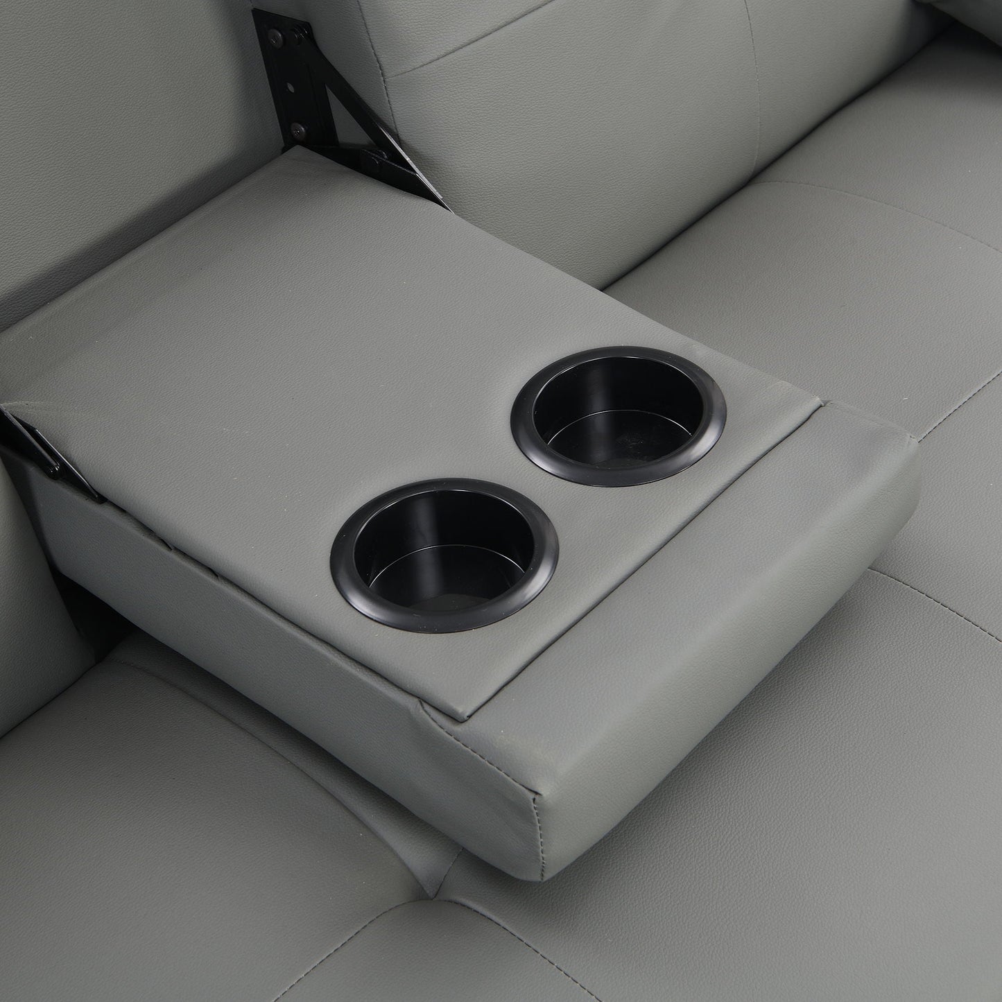 Modern Sofa Bed with Armrest and Wood Frame