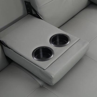 Modern Sofa Bed with Armrest and Wood Frame