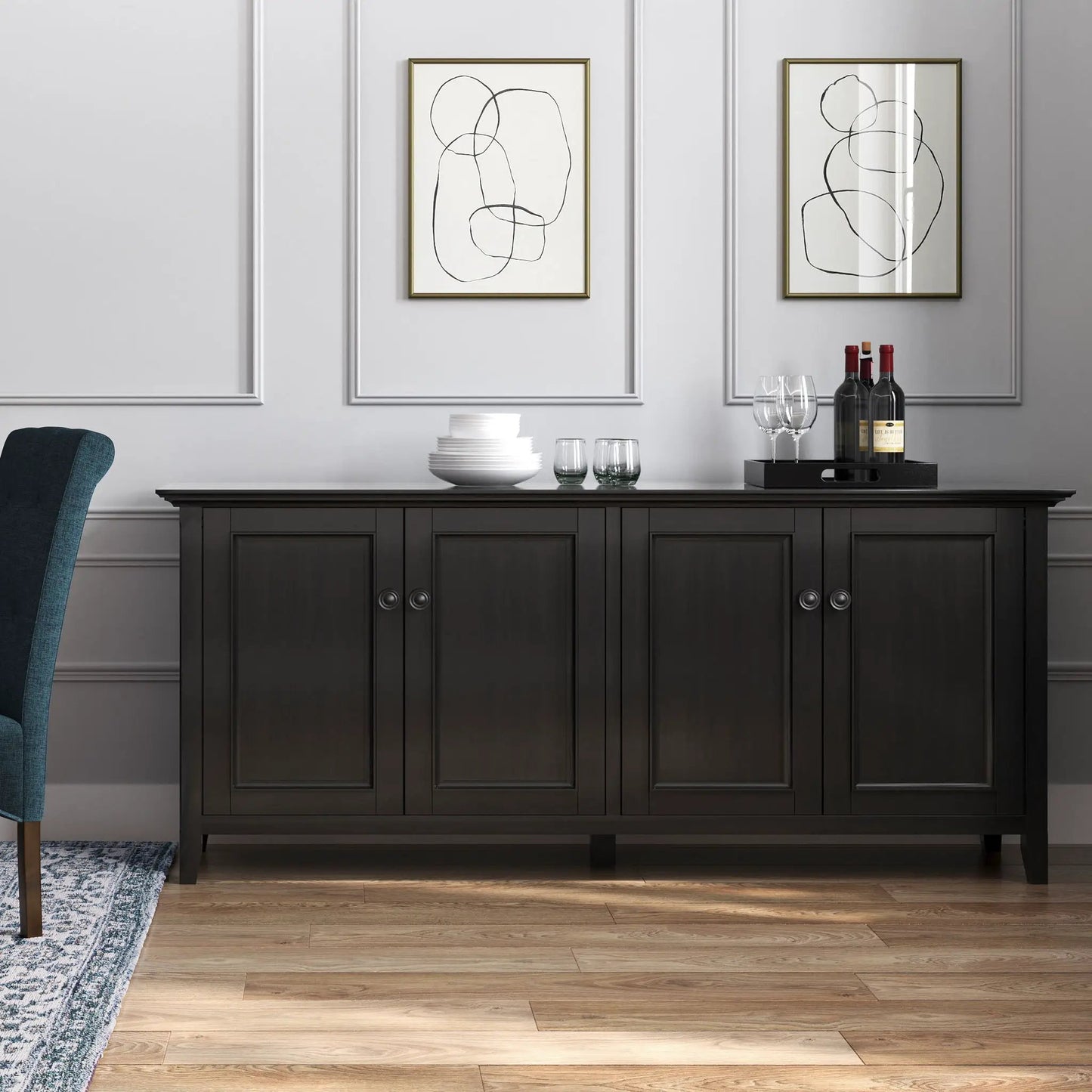 Amherst Four Door Cabinet With Adjustable Shelves