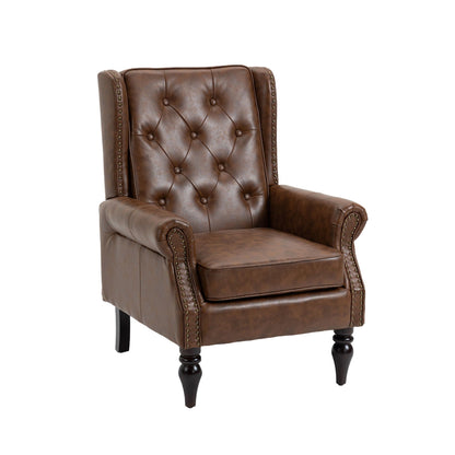 Comfortable and Modern Armchair With Wood Legs