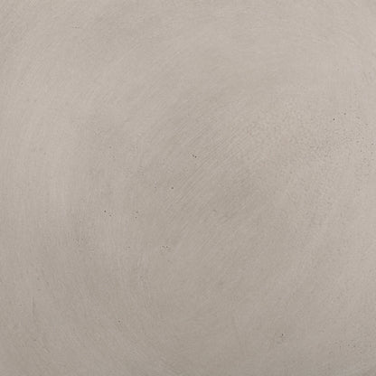Outdoor lightweight concrete side table light gray on textured concrete surface on Tampa Home & Garden Store