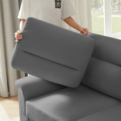 Three Seater Elegant Stationary Sofa for Living