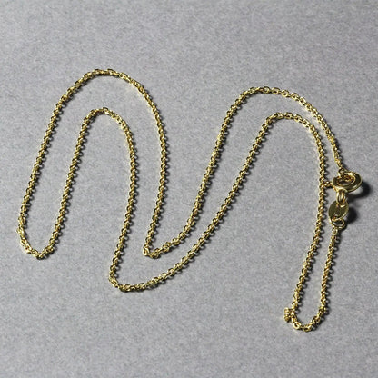 14k Yellow Gold Diamond-Cut Cable Link Chain Necklace 1.1mm on Tampa Home & Garden Store