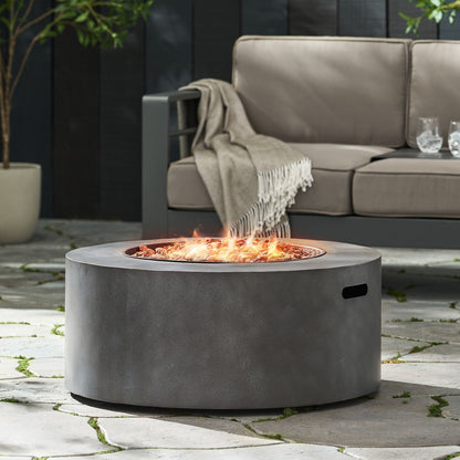 Round iron fire pit 40,000 BTU outdoor fireplace by HouseOfZazla on Tampa Home & Garden Store