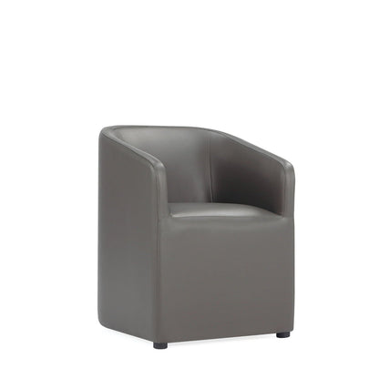 Anna and Modern Round Vegan Dining Armchair