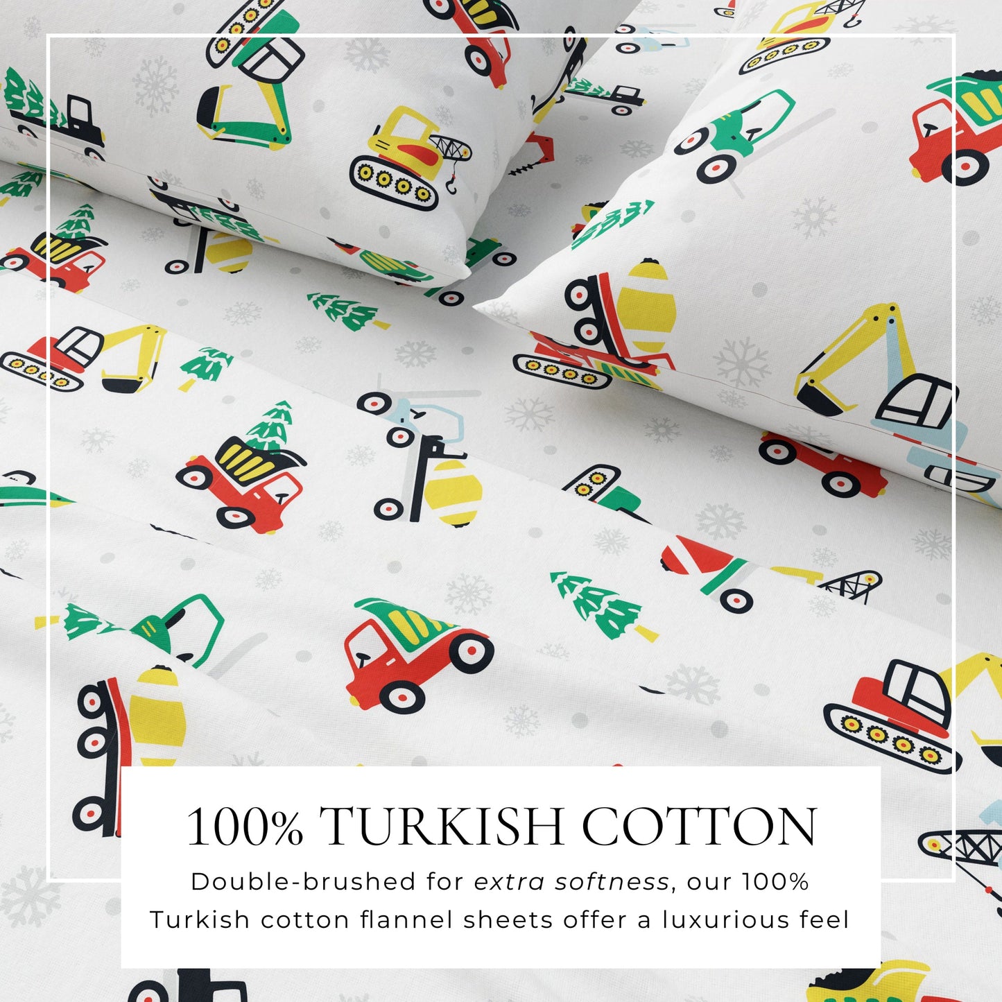 Soft and Plush Turkish Cotton Christmas Sheets