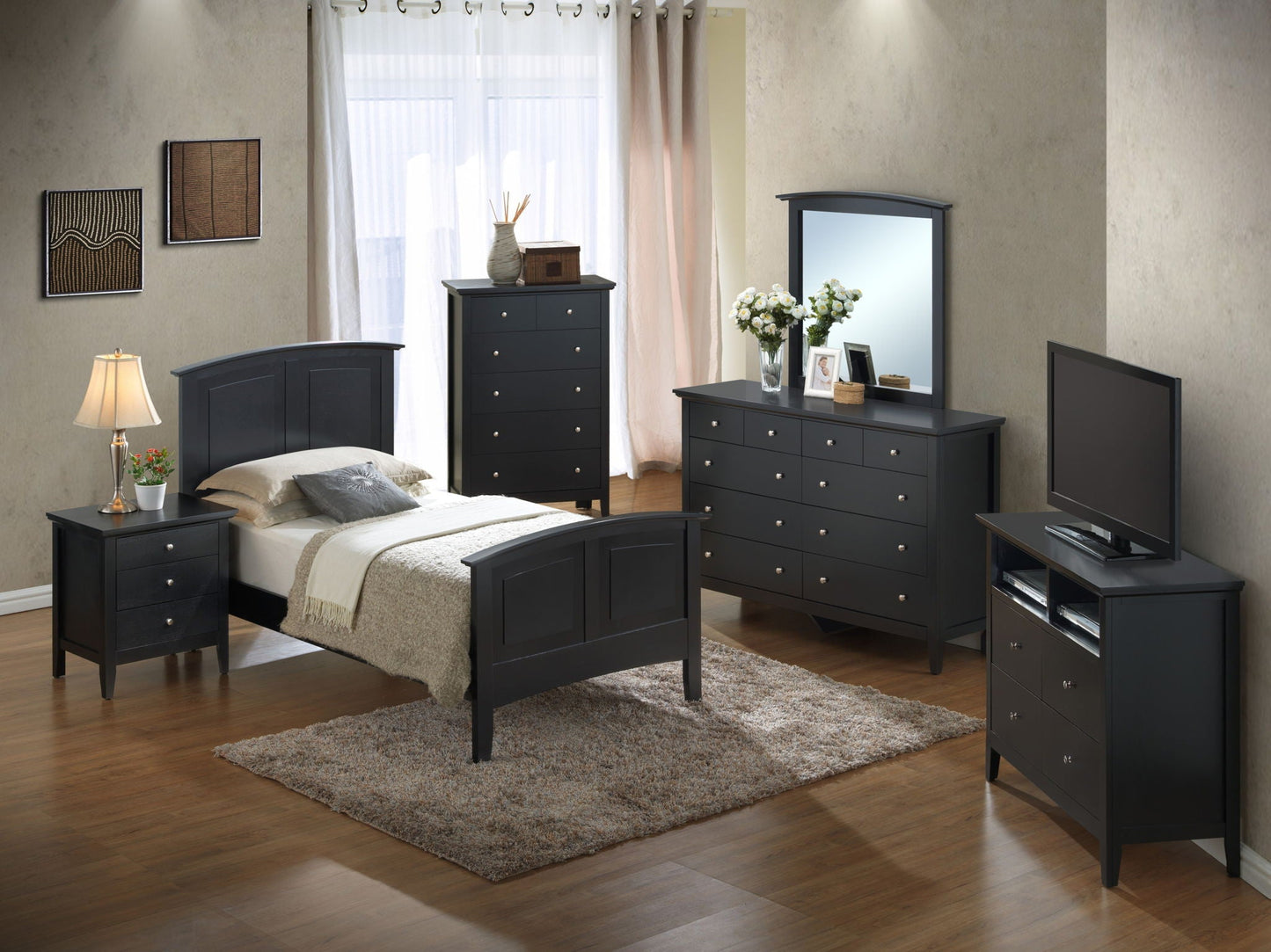 Modern Farmhouse Arch Bed With Real Veneers