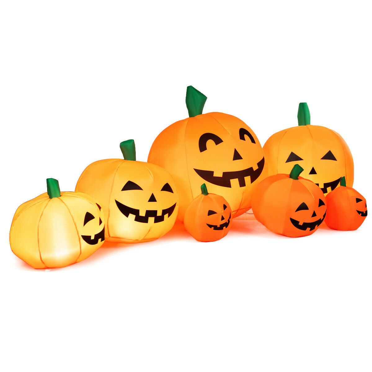 DirectDeals 7.5ft Halloween inflatable pumpkin patch with 7 LED pumpkins on Tampa Home & Garden Store
