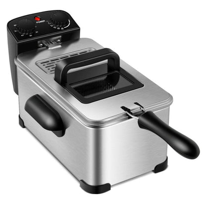 Electric Stainless Steel Deep Fryer with Timer