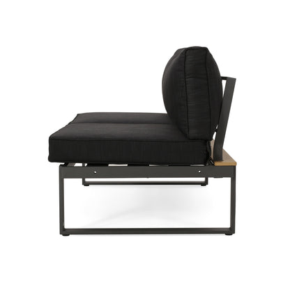 Sterling Outdoor Left Arm And Aluminum Sofa
