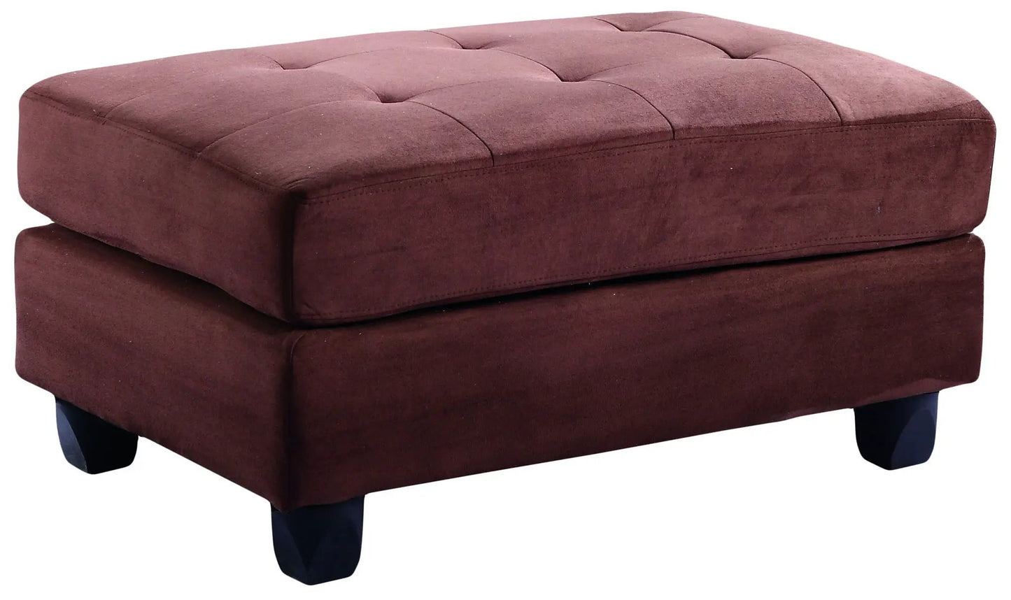 Chic Contemporary Storage Ottoman Tufted Cushion