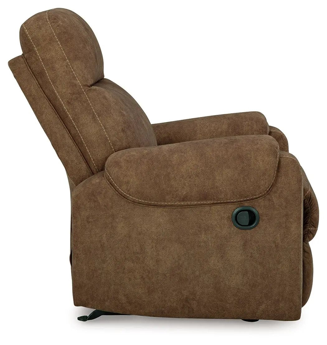 Edenwold rocker recliner brindle upholstery by Unique Piece Furniture with side lever on Tampa Home & Garden Store