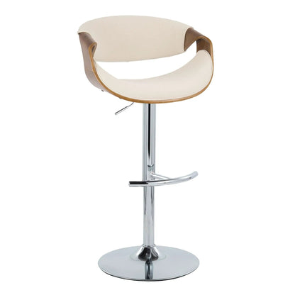 Curvo Mid Century Barstool with Swivel Seat
