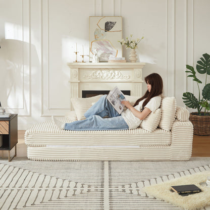 Semi Circular 2 in 1 Sofa Bed with Neck Pillow