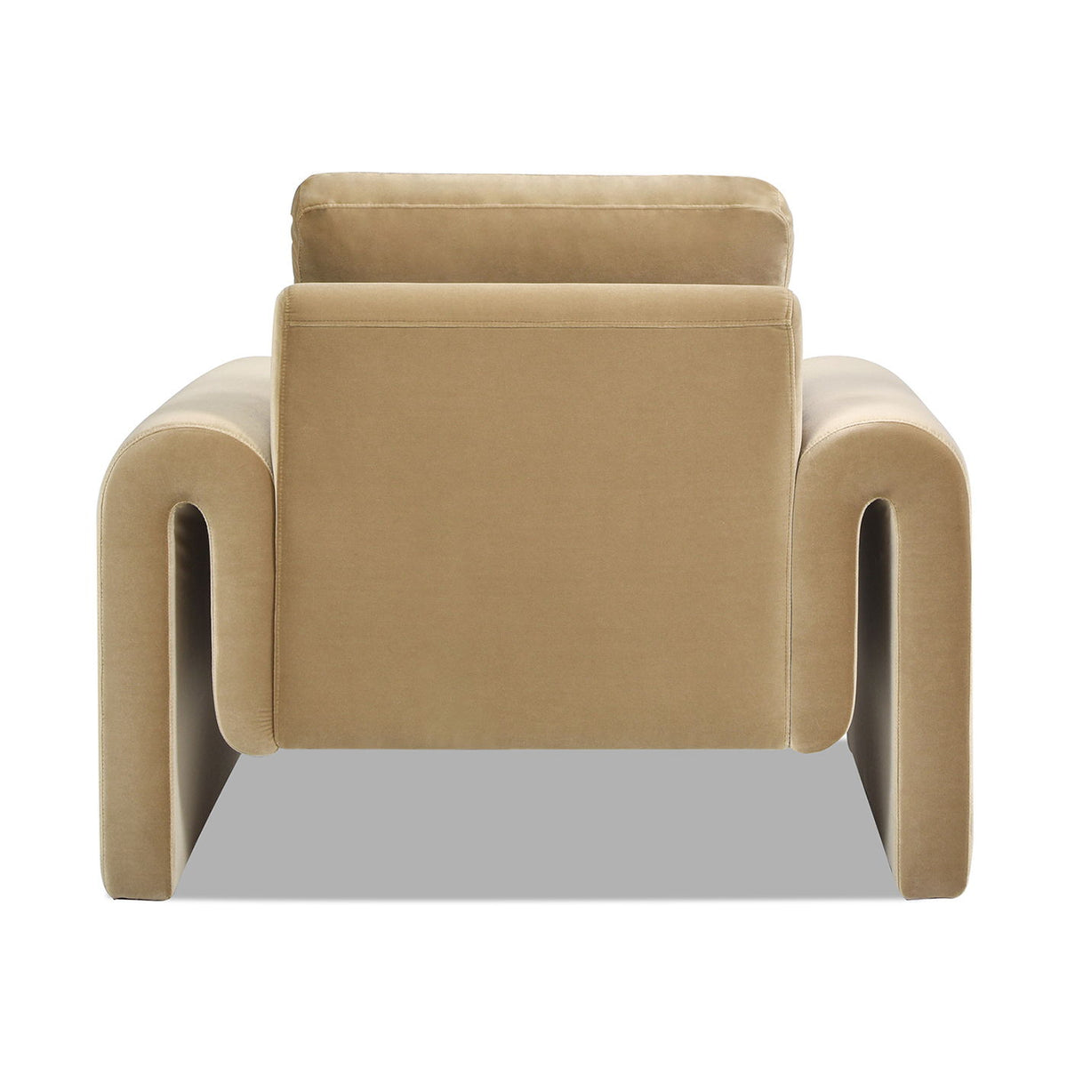 Arched Arm Chair camel beige performance velvet by HouseOfZazla, armchair on Tampa Home & Garden Store