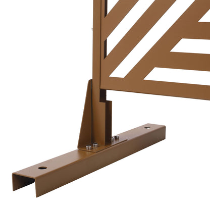 Freestanding Metal Privacy Screen and Stand