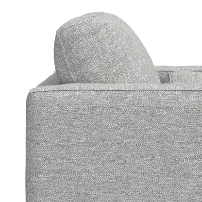 Wide Arm Chair in gray boucle fabric with removable cushions, HouseOfZazla armchair on Tampa Home & Garden Store