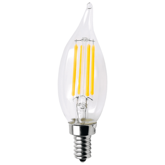 Ampoule à économie d'énergie à intensité variable d'ampoules extérieures de candélabre de filament de E12 3W LED