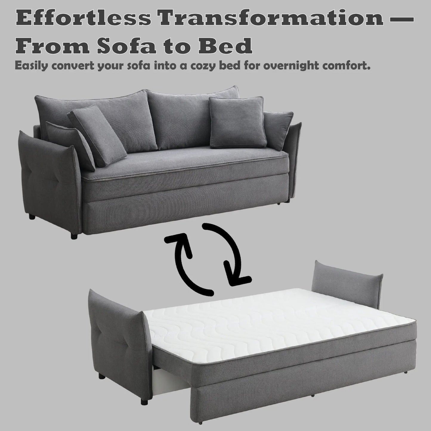 Irina Pull Out Sleep Sofa With Storage Unit
