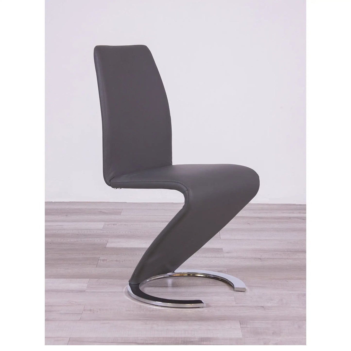Marcus Horseshoe Dining Chairs set of 2 in dark gray faux leather by Unique Piece Furniture on Tampa Home & Garden Store