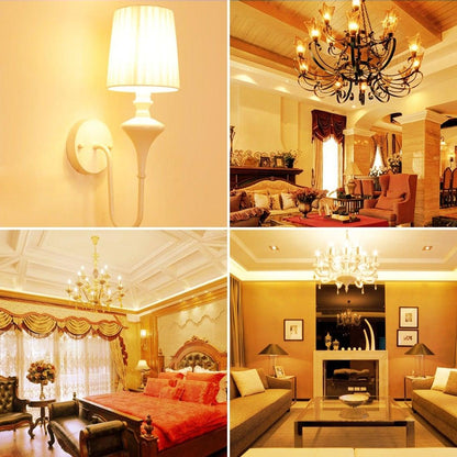 Stevvex E14 LED candle bulb RGB+C+W, 5W C37 dimmable for warm to cool home lighting on Tampa Home & Garden Store