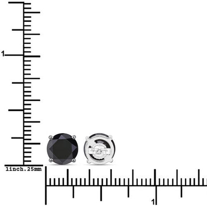 4.25ct genuine black diamond stud earrings in 14K white gold by Bids.com, pair on Tampa Home & Garden Store
