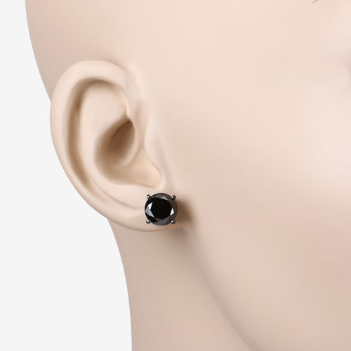 Earrings 4.25ct genuine black diamond stud in 14K white gold Bids.com on Tampa Home & Garden Store