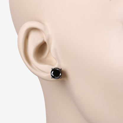 Earrings 4.25ct genuine black diamond stud in 14K white gold Bids.com on Tampa Home & Garden Store
