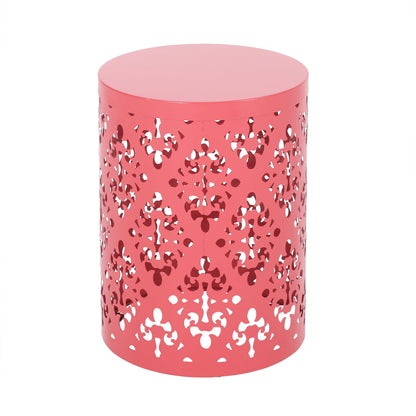 Modern Metal Outdoor End Table For The Patio
