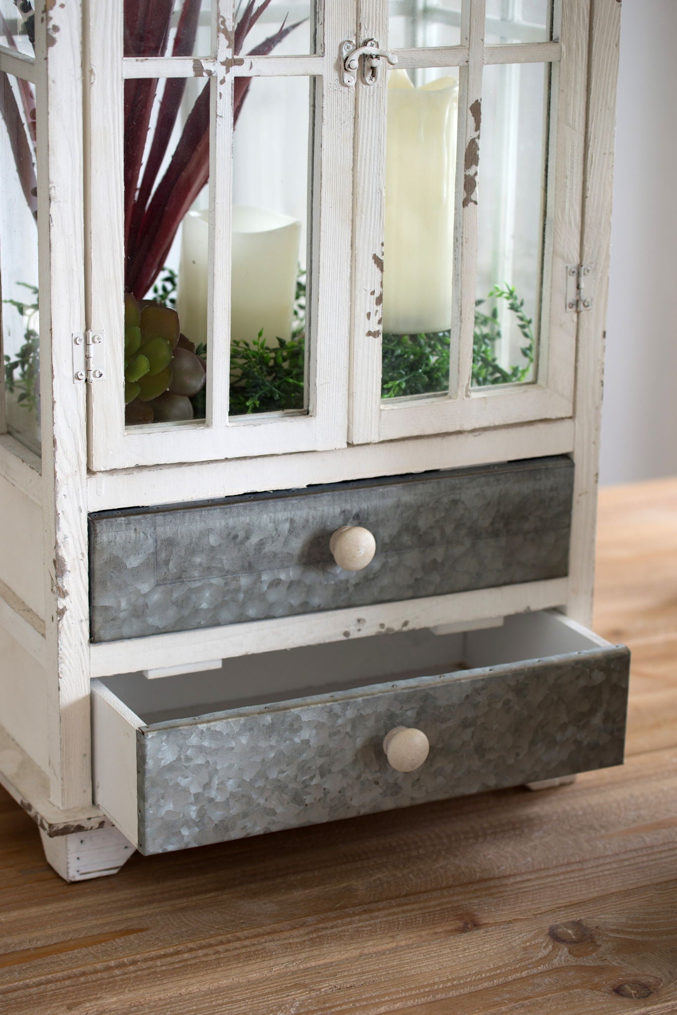 The Ivory Wooden Lantern For Indoor Or Outdoor