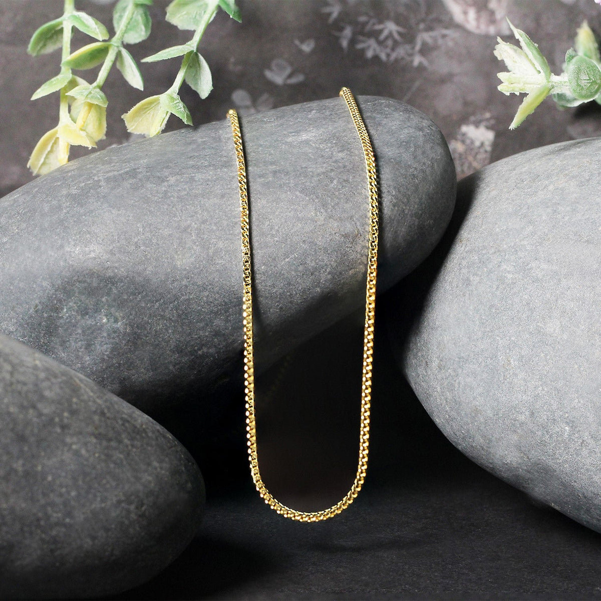 14k yellow gold Franco chain necklace 1.2mm by Bids.com on Tampa Home & Garden Store