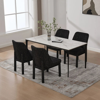 Wide Minimalist Dining Chair for Modern Homes