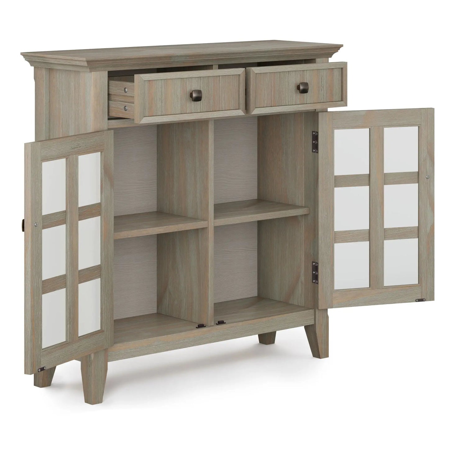 Acadian Handcrafted Entryway Storage Cabinet