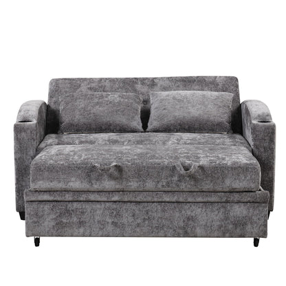 Convertible Sofa With Usb And Adjustable Backrest