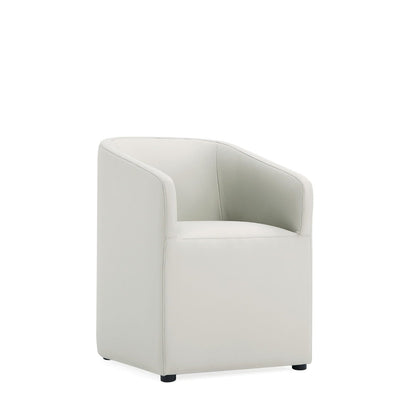 Anna and Modern Round Vegan Dining Armchair