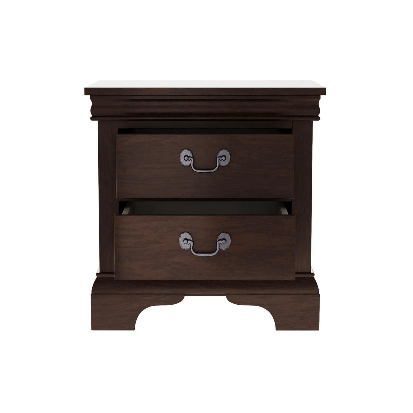 Nightstand With Two Drawers Classic Design