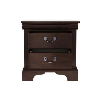 Nightstand With Two Drawers Classic Design